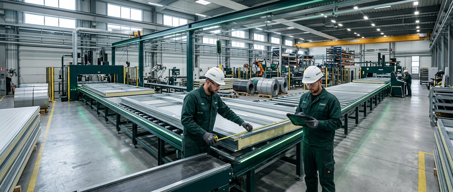 Planta de producción de paneles modulares
