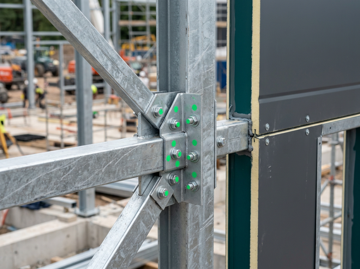 Estructura metálica del sistema modular